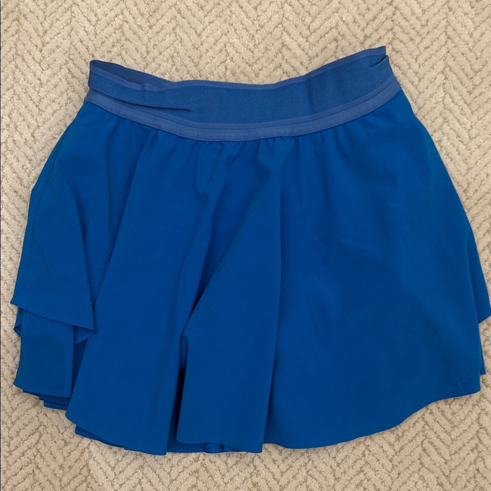 lululemon athletica cobalt blue layered active skort